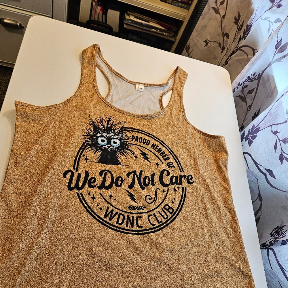 We Do Not Care Tank 2XL New